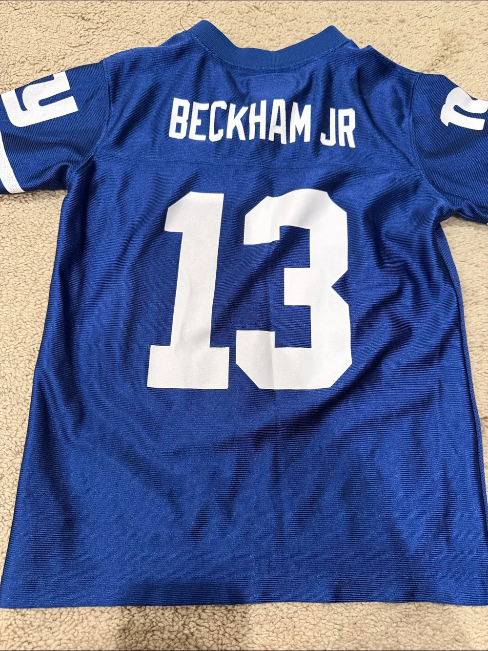 New York Giants Blue #13 Football Jersey - Kids Short Sleeve Top